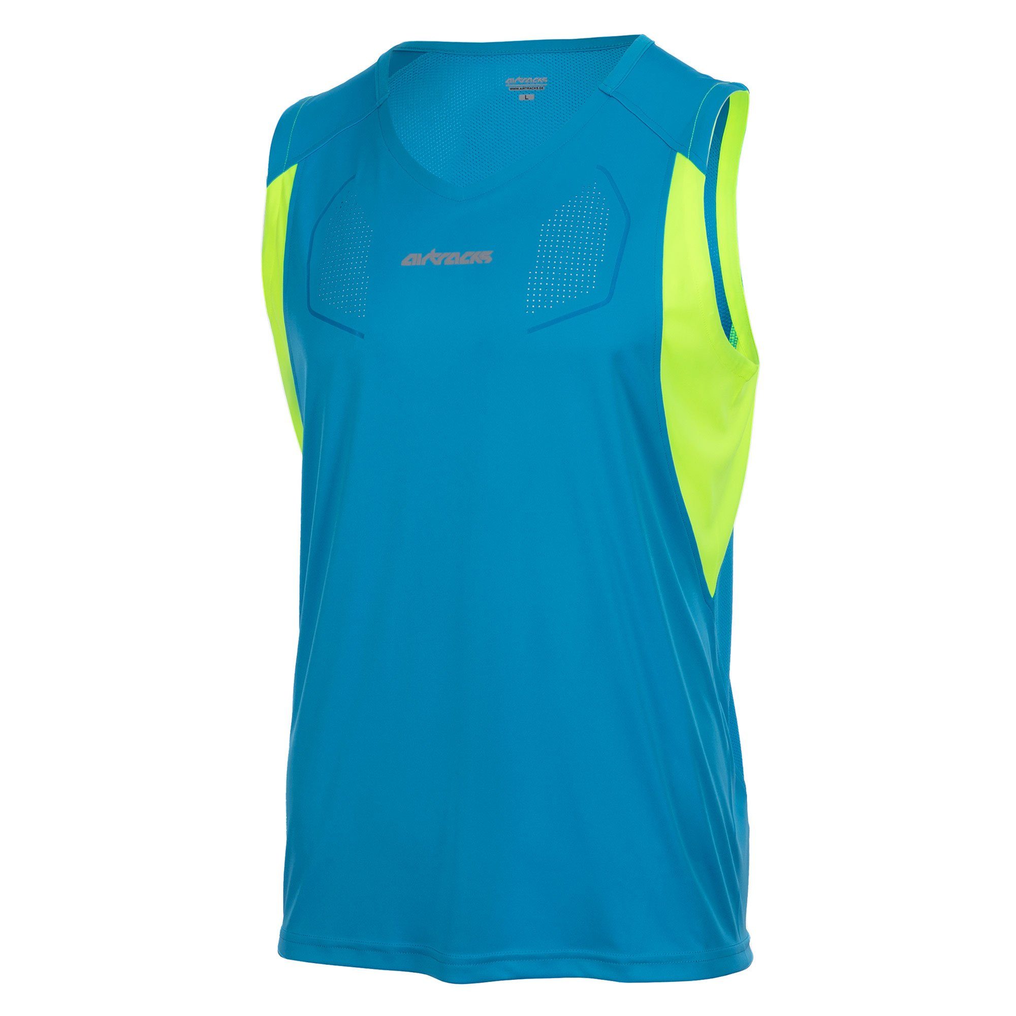 Airtracks Laufshirt Herren Laufshirt Ärmellos Tank-Top Pro Line (Funktionss günstig online kaufen