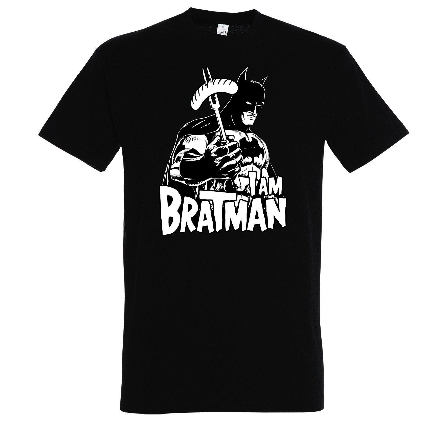 Youth Designz T-Shirt Bratman Herren T-Shirt mit lustigem Spruch Schwarz