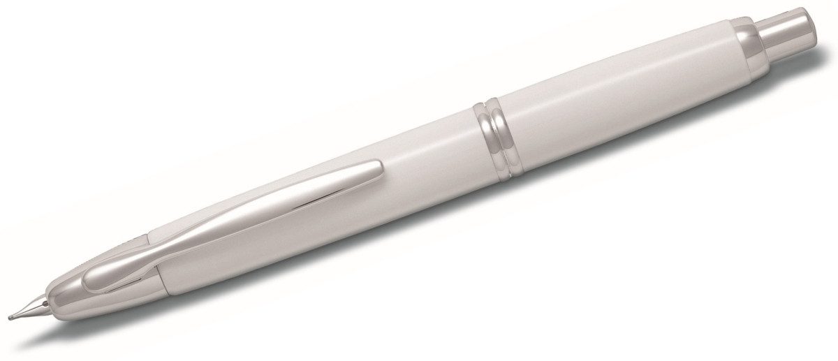 Pilot Pen Füllfederhalter Füllfederhalter Capless Rhodium F weiß