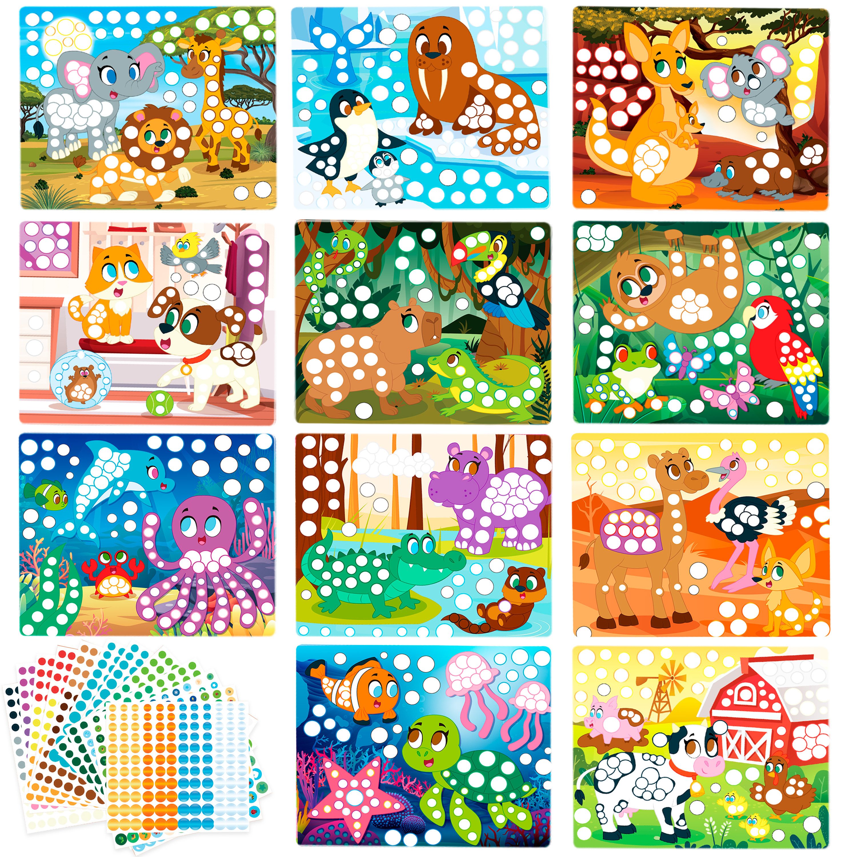 Klever Kits Sticker Klever Kits Dot Art Aktivität, Dot It Einhörner Prinzessinnen