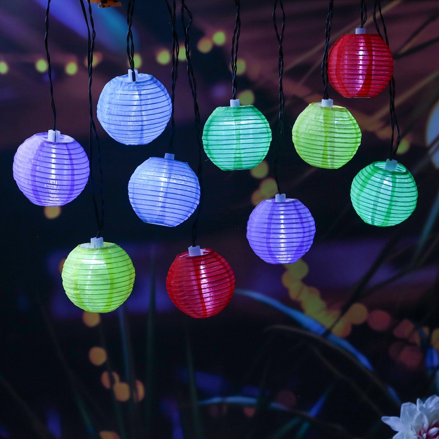 MARELIDA LED-Lichterkette LED Solar Lichterkette Lampion günstig online kaufen