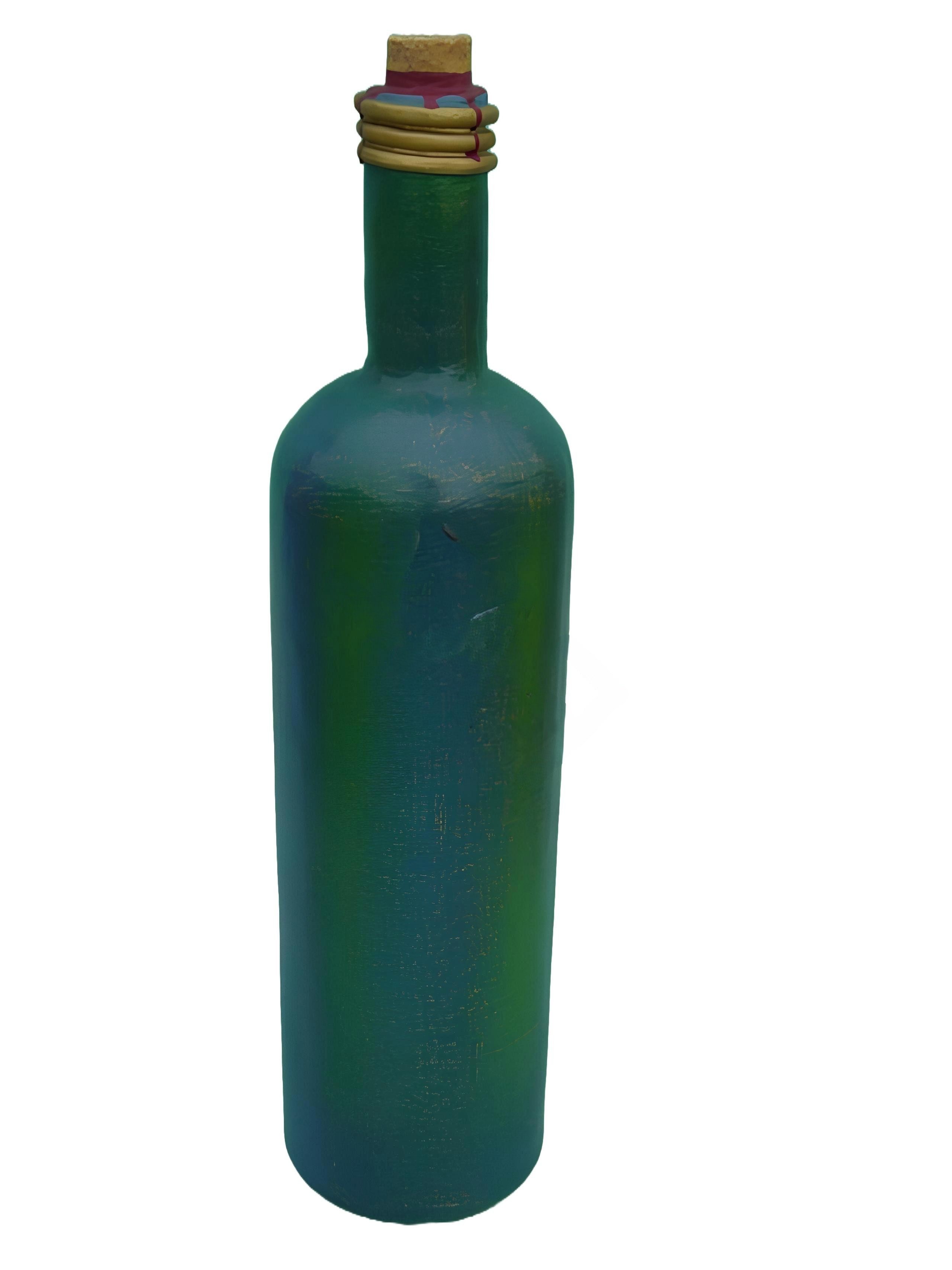 Xlmoebel Skulptur Elegante Deko-Flasche mit moderner Figur aus hochwertigem Material (Flasche Material: Kunststoff 62 cm Höhe), Hergestellt in Europa