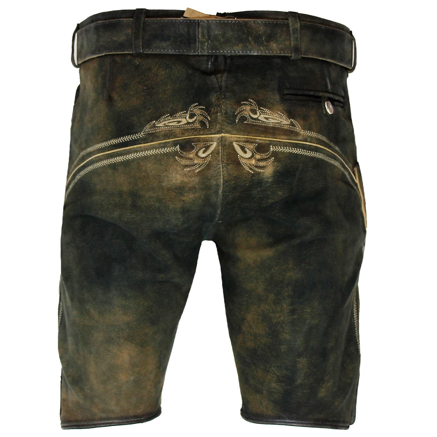 Maddox Trachtenlederhose MADDOX Kurze Herren Lederhose 'Felixsee' mit Gürte günstig online kaufen