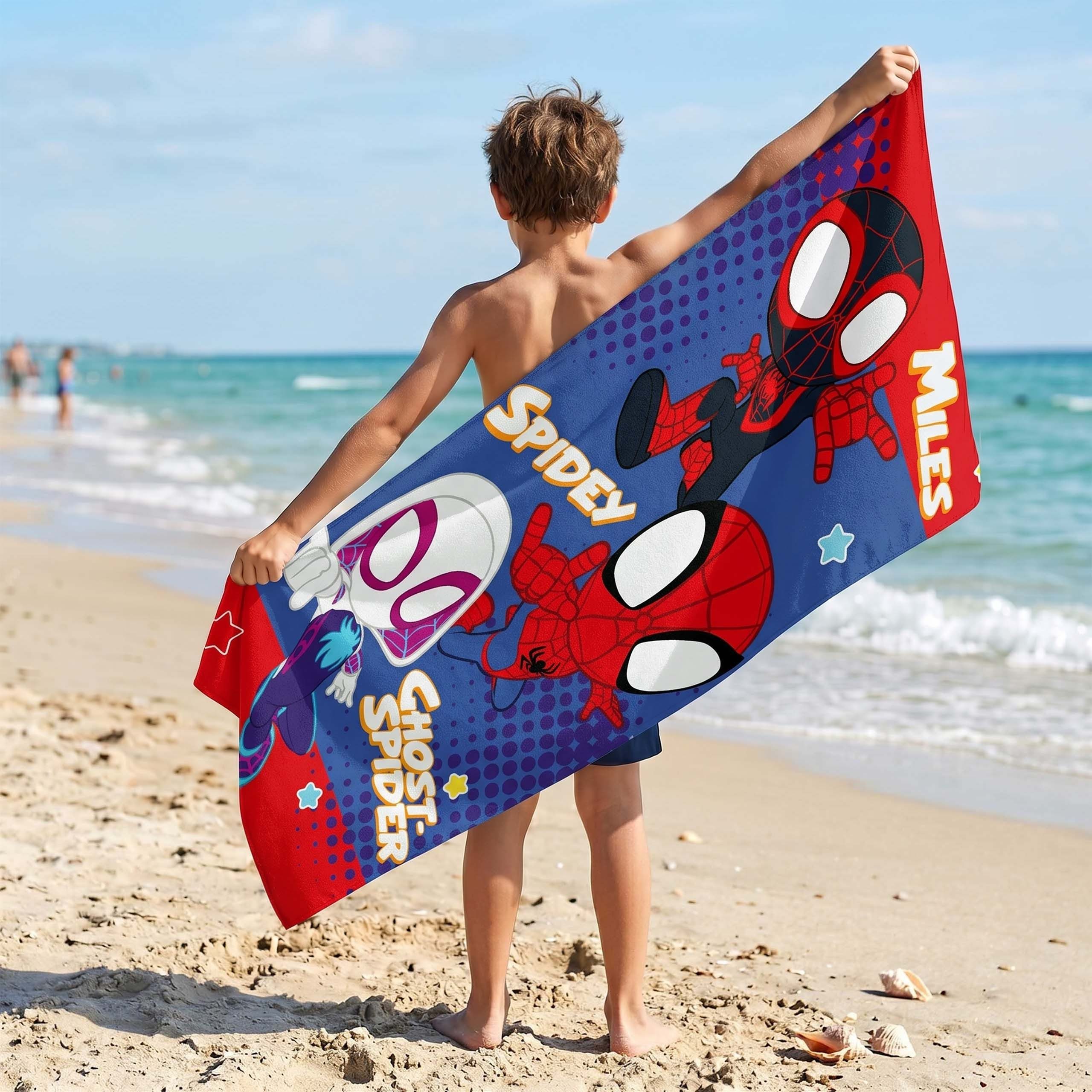 MARVEL Badetücher MARVEL Spidey Baumwoll-Strand- und Badetuch, 70 × 140 cm – Bild 5 von 5