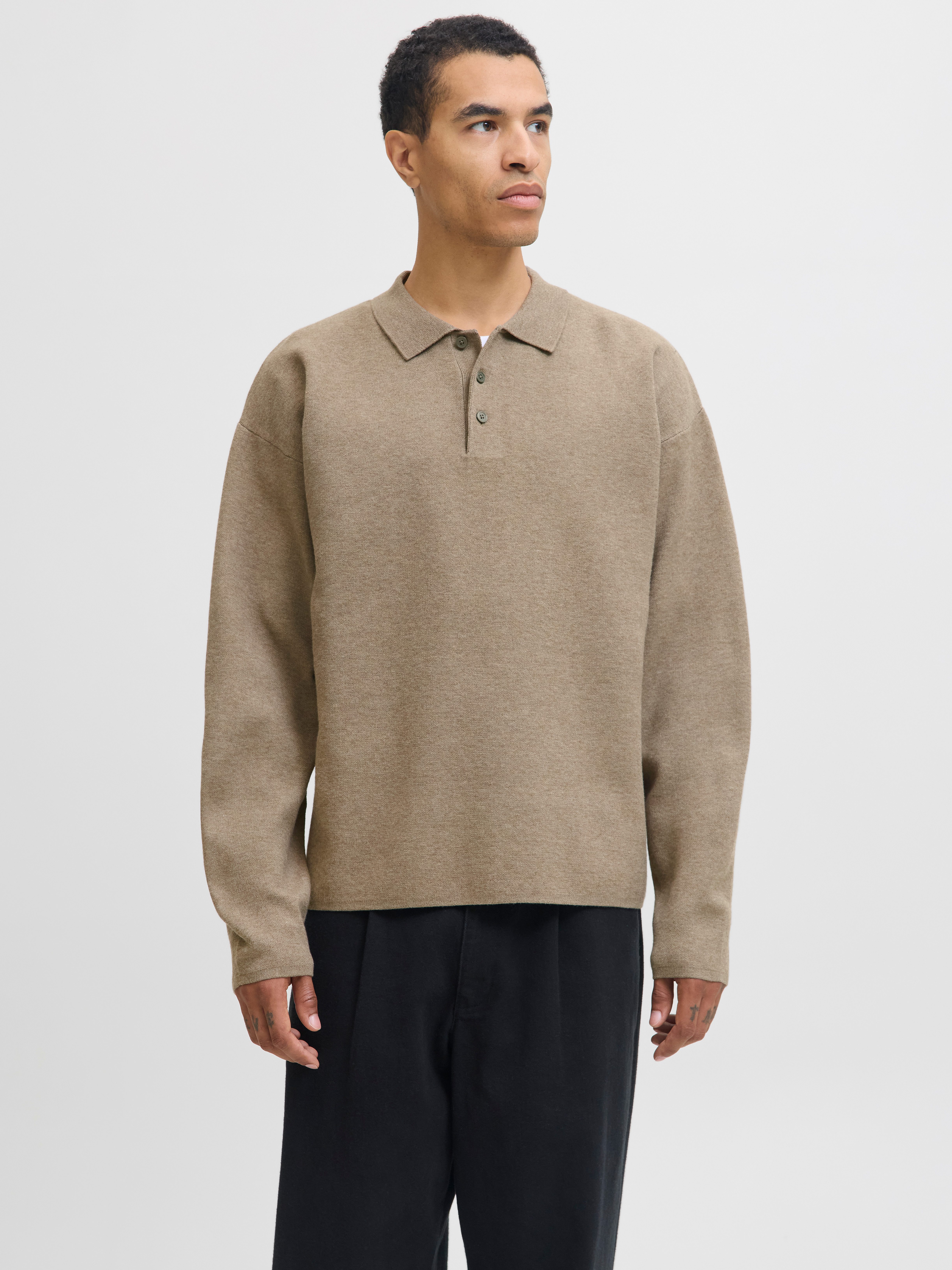 Jack & Jones Polokragenpullover JPRBLABRADFORT KNIT POLO