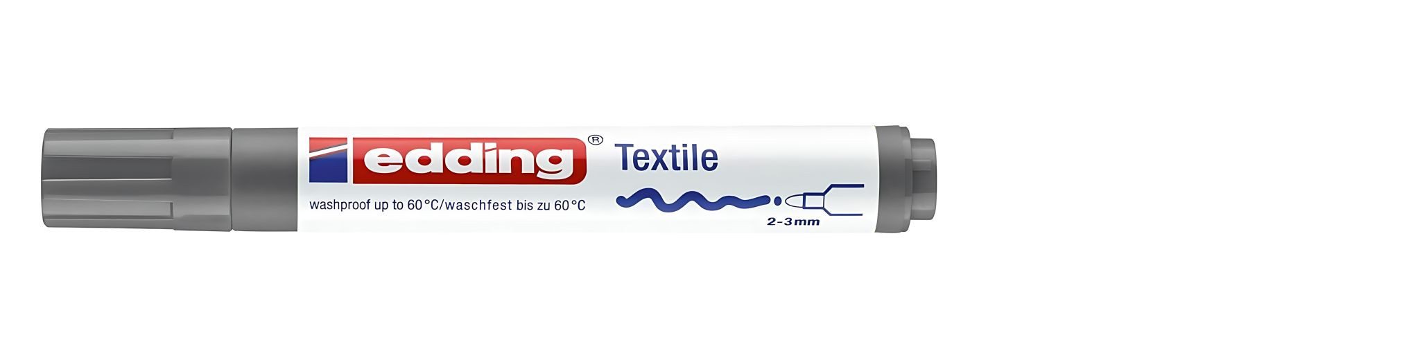 edding Malstift Edding Textilmarker 4500 grau