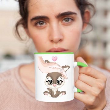 Trendation Tasse Hasen Tasse Geschenk Hasen-Besitzer Kaninchen Kinder Süße Grafik