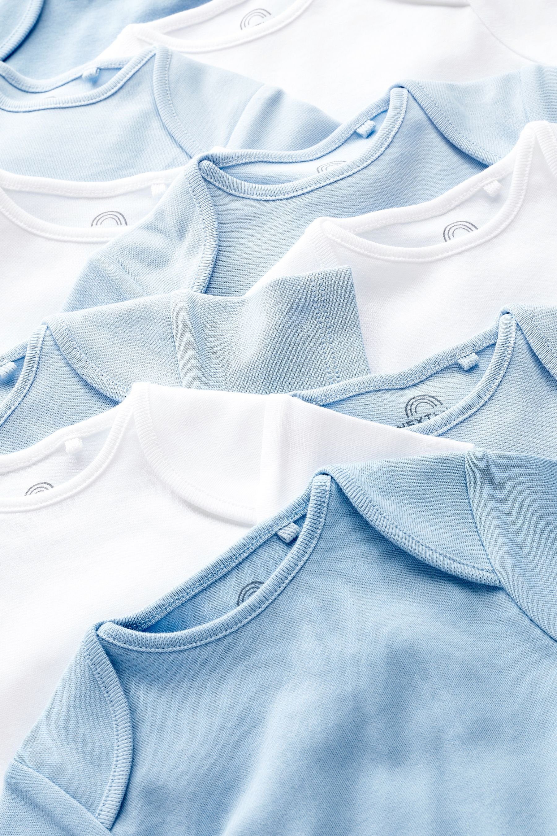 Next Kurzarmbody Einfarbige Babybodys im 10er-Pack (10-tlg)