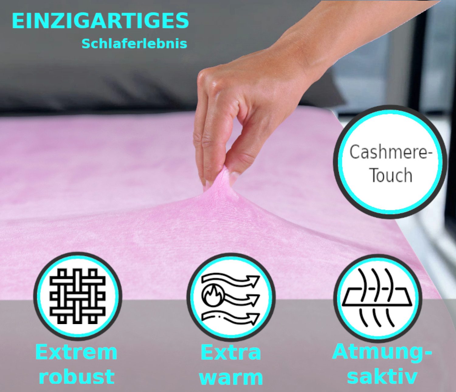 Malika Spannbettlaken Warme Spannbettlaken Cashmere-Touch Bettlaken günstig online kaufen