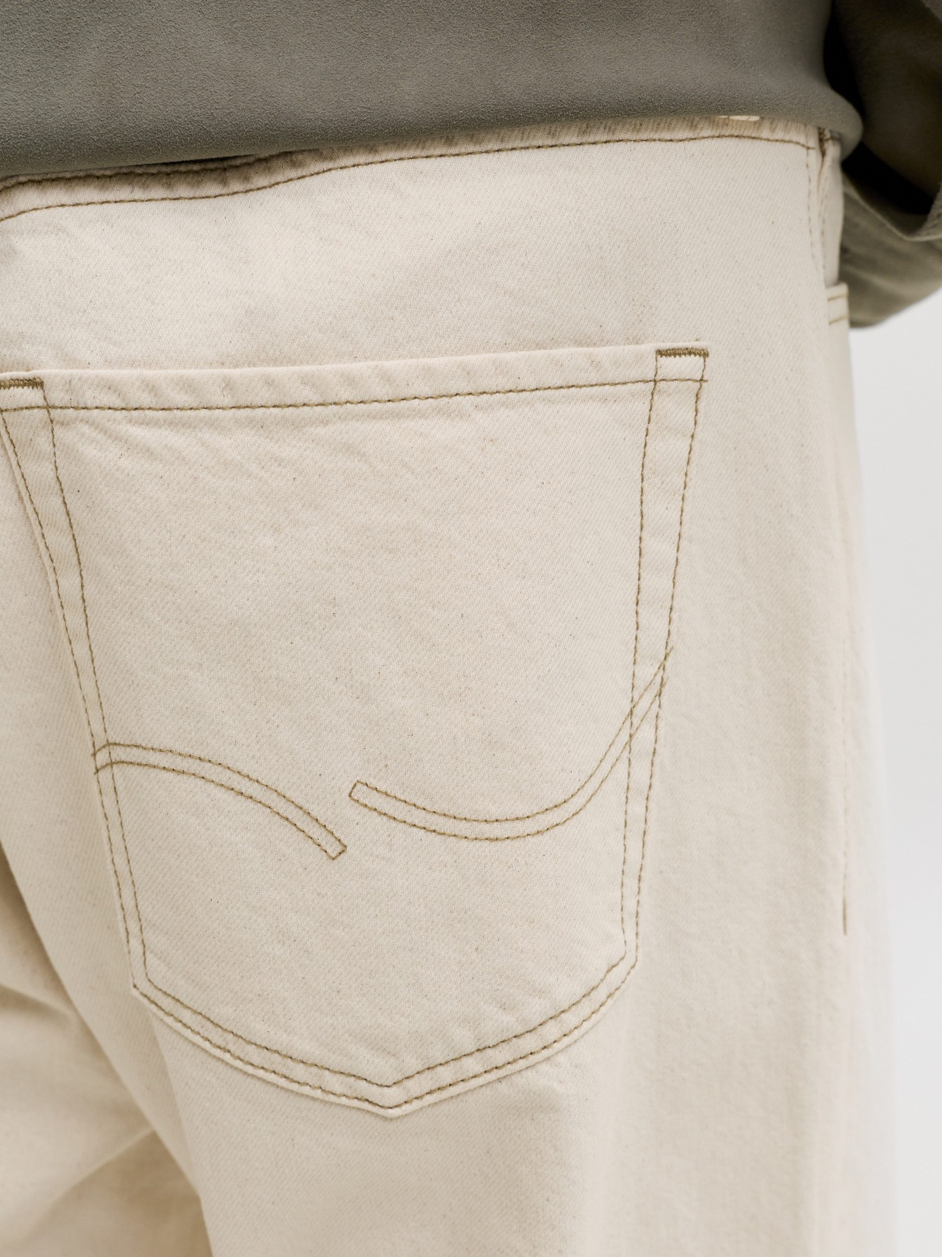 Jack & Jones Bootcuthose JJIALEX JJORIGINAL AKM 293, Ecru