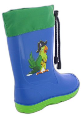 Beck Regenstiefel Papagei Gummistiefel (wasserdichter, schmaler Stiefel, für trockene Füße bei Regen und Matschwetter) sehr robust und langlebig, herausnehmbare Innensohle