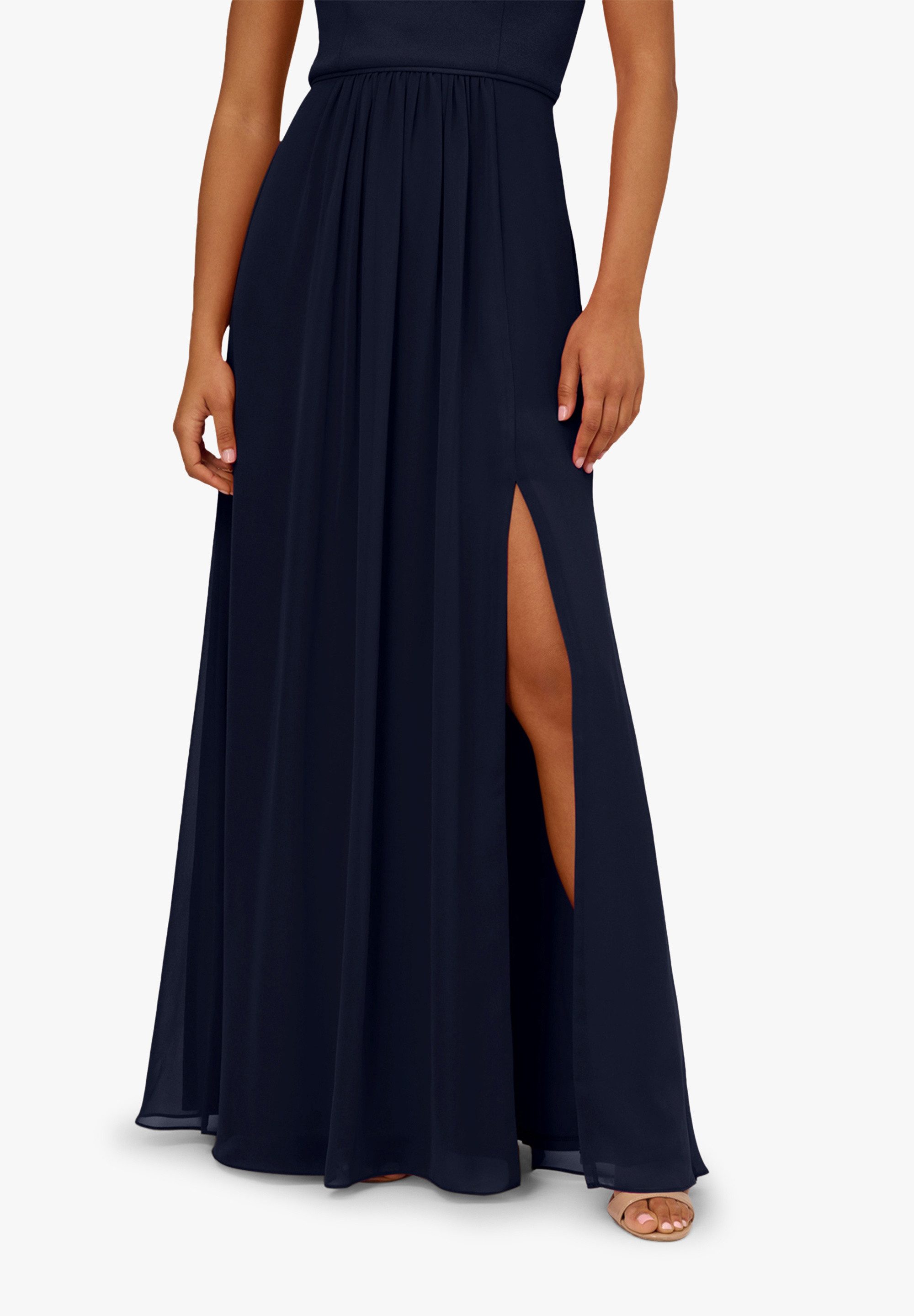 Adrianna Papell Abendkleid One Shoulder Chiffon Gown Glamourös, klassisch, festlich