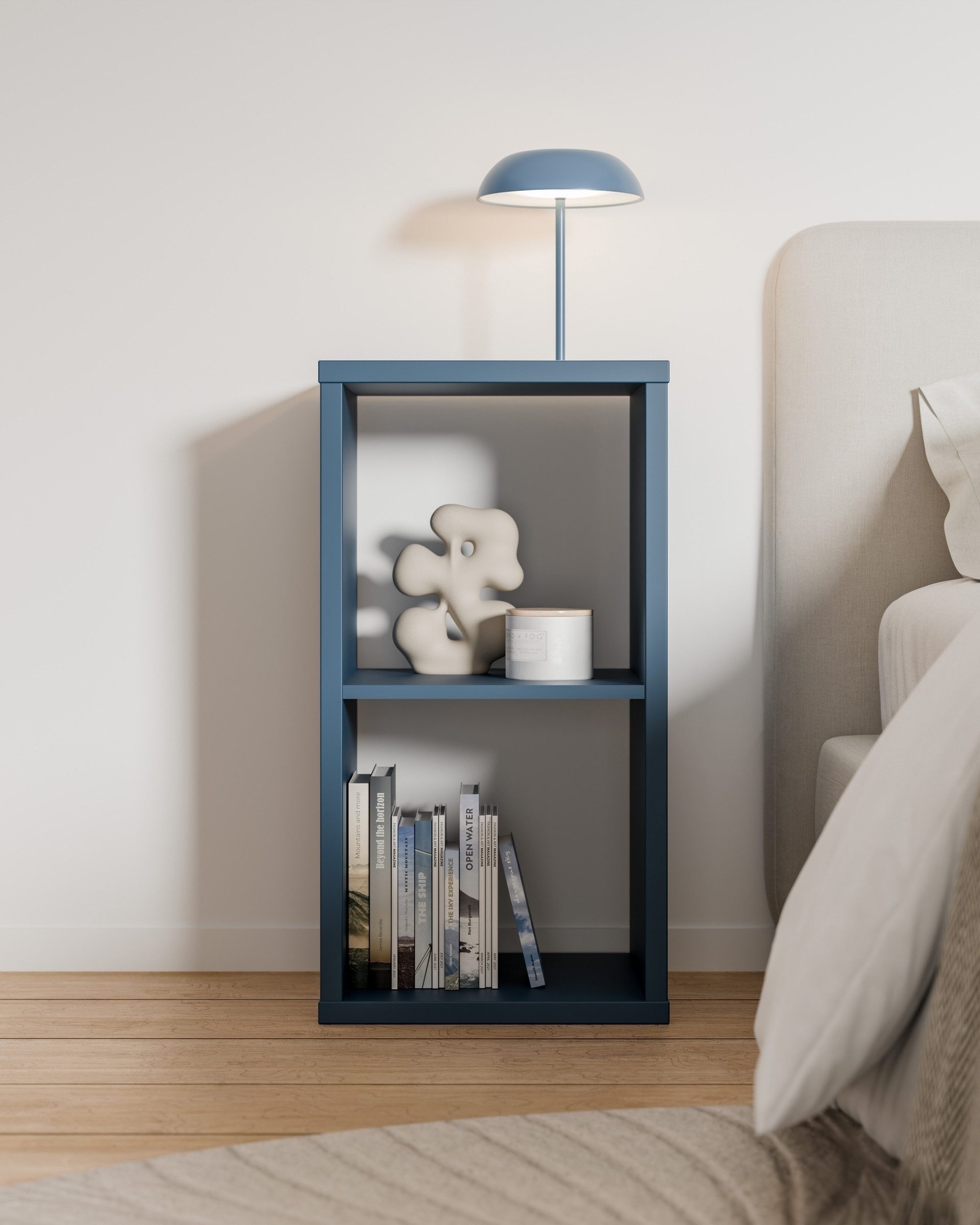 PREISBRECHER Regalwürfel MAURO, in Nachtblau - 38,2x72,8x32,9cm (BxHxT)