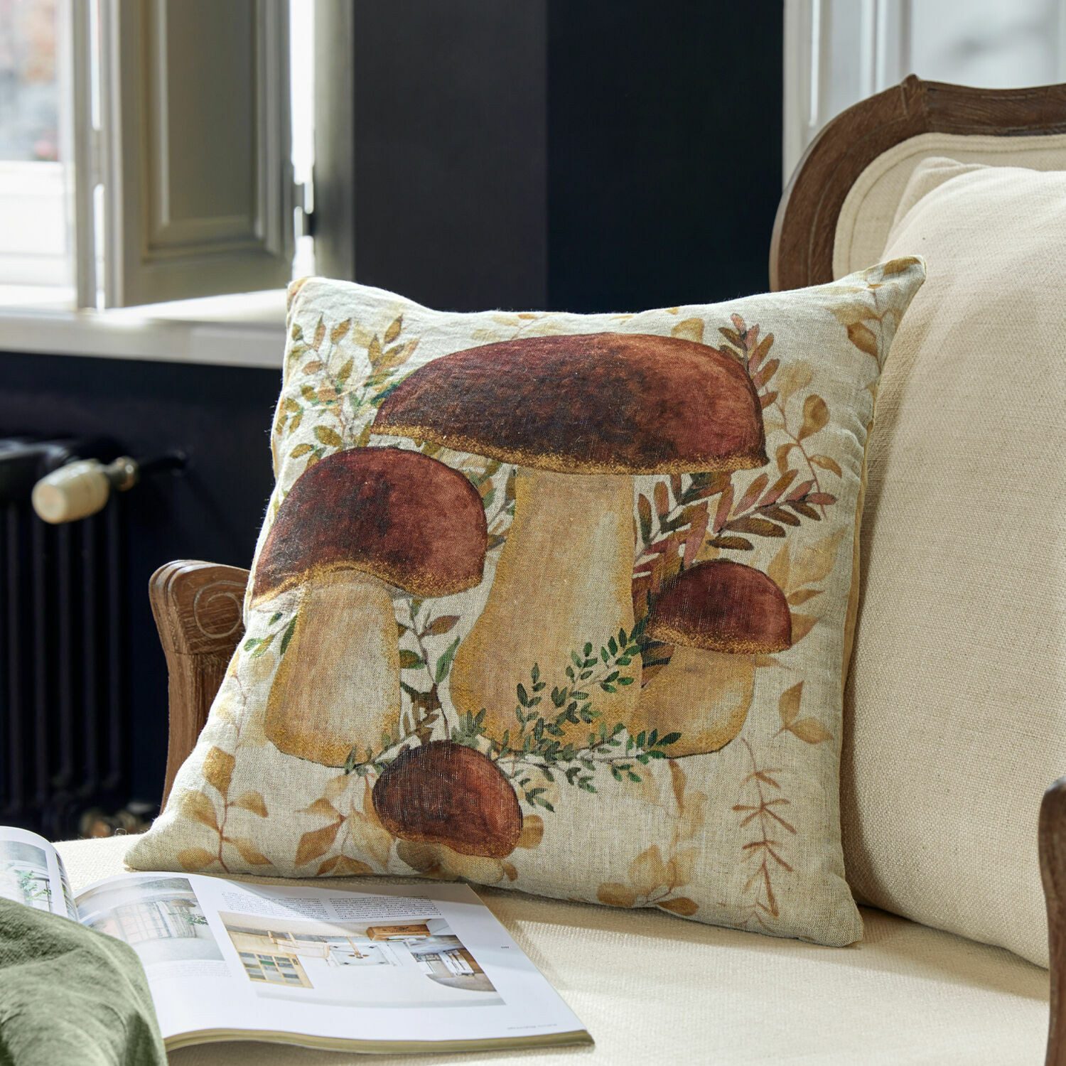 Mirabeau Kissenhülle Kissenhülle Harvelle creme/braun günstig online kaufen