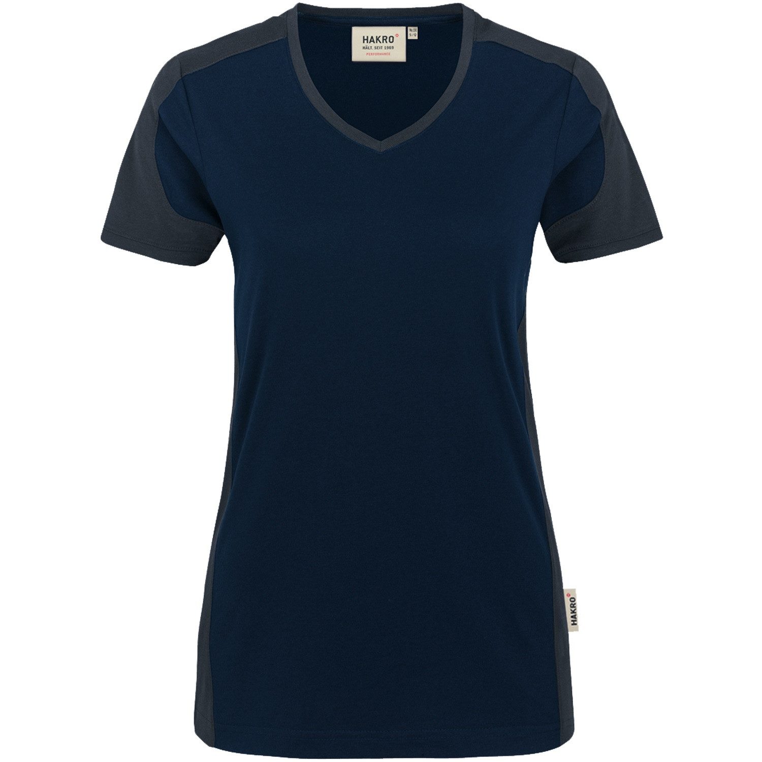 Hakro T-Shirt Damen V-Shirt "CONTRAST PERFORMANCE" 190