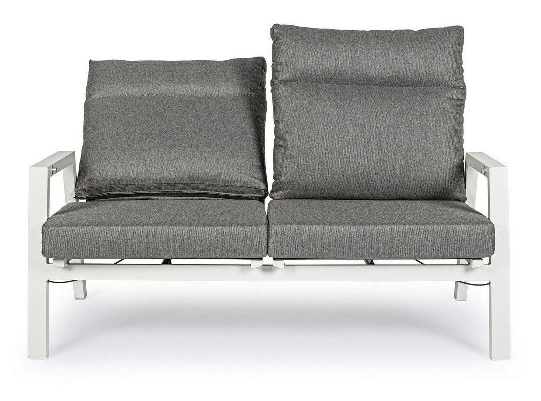 Couch Kledi Sofa Sofa Aluminium Polster 152x81x98cm Natur24 Sofa