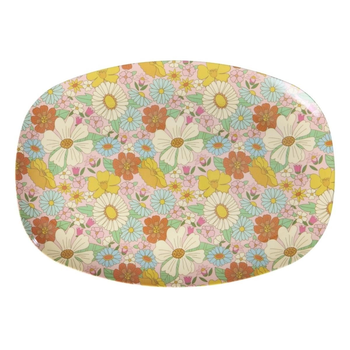 rice Teller Melamin Teller oval 30x22cm Snackteller Käseplatte