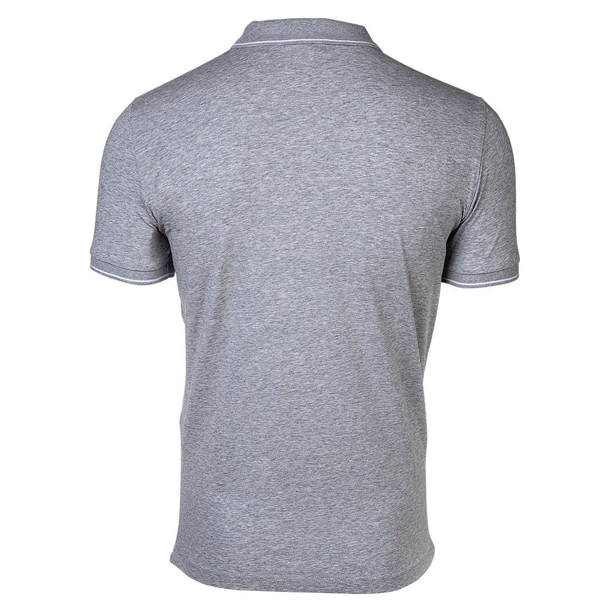 EXCHANGE Stretch Poloshirt Buttons, Cotton Herren Hidden - Grau ARMANI Poloshirt