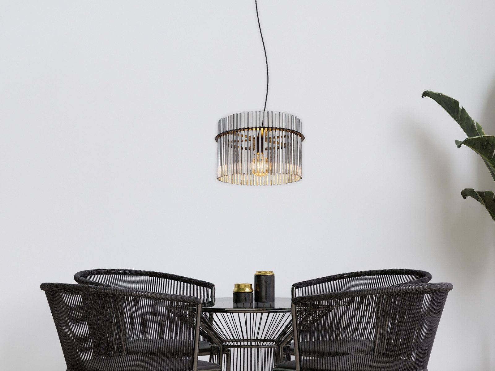 GLOBO LIGHTING LED Pendelleuchte, Dimmfunktion, LED wechselbar, warmweiß, Groß-e ausgefallene Esstisch-lampe hängend für über Couchtisch, Ø 40cm