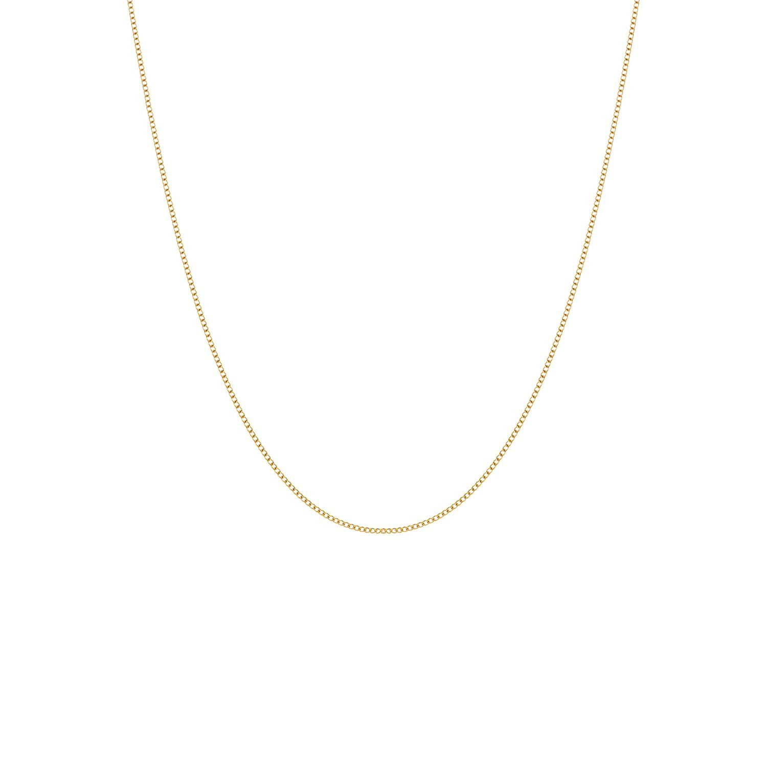 LUCARDI Kette ohne Anhänger Halskette - Stahl - Gold - Unisex