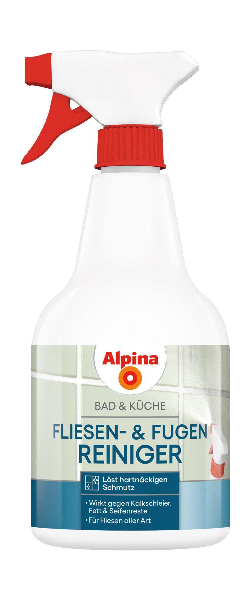 Alpina Alpina Bad & Küche Fliesen& Fugenreiniger Universalreiniger (Auch für Sanitärobjekte, Auch für Küchen- & Badezimmermöbel)