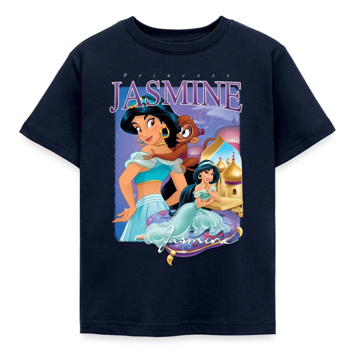 T-Shirt Prinzessin Jasmin Mit Äffchen Abu Kinder T-Shirt