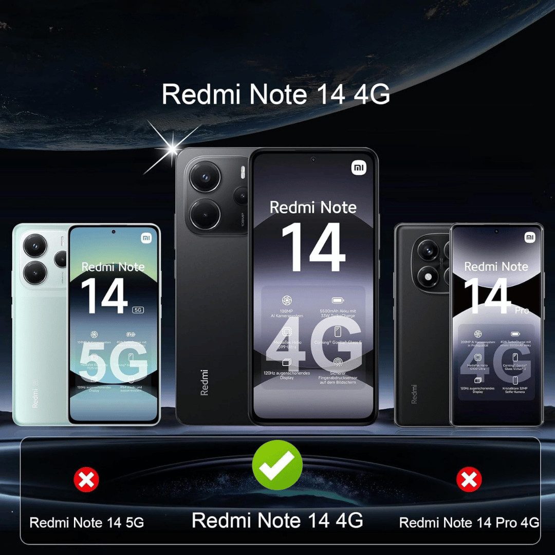 SmartUP Kameraschutzglas für Xiaomi Redmi Note 14 5G Panzerfolie Glas Kamera Schutz Full 9H für Für Xiaomi Redmi Note 14 5G, kompletter Kameraschutz – Bild 2 von 5