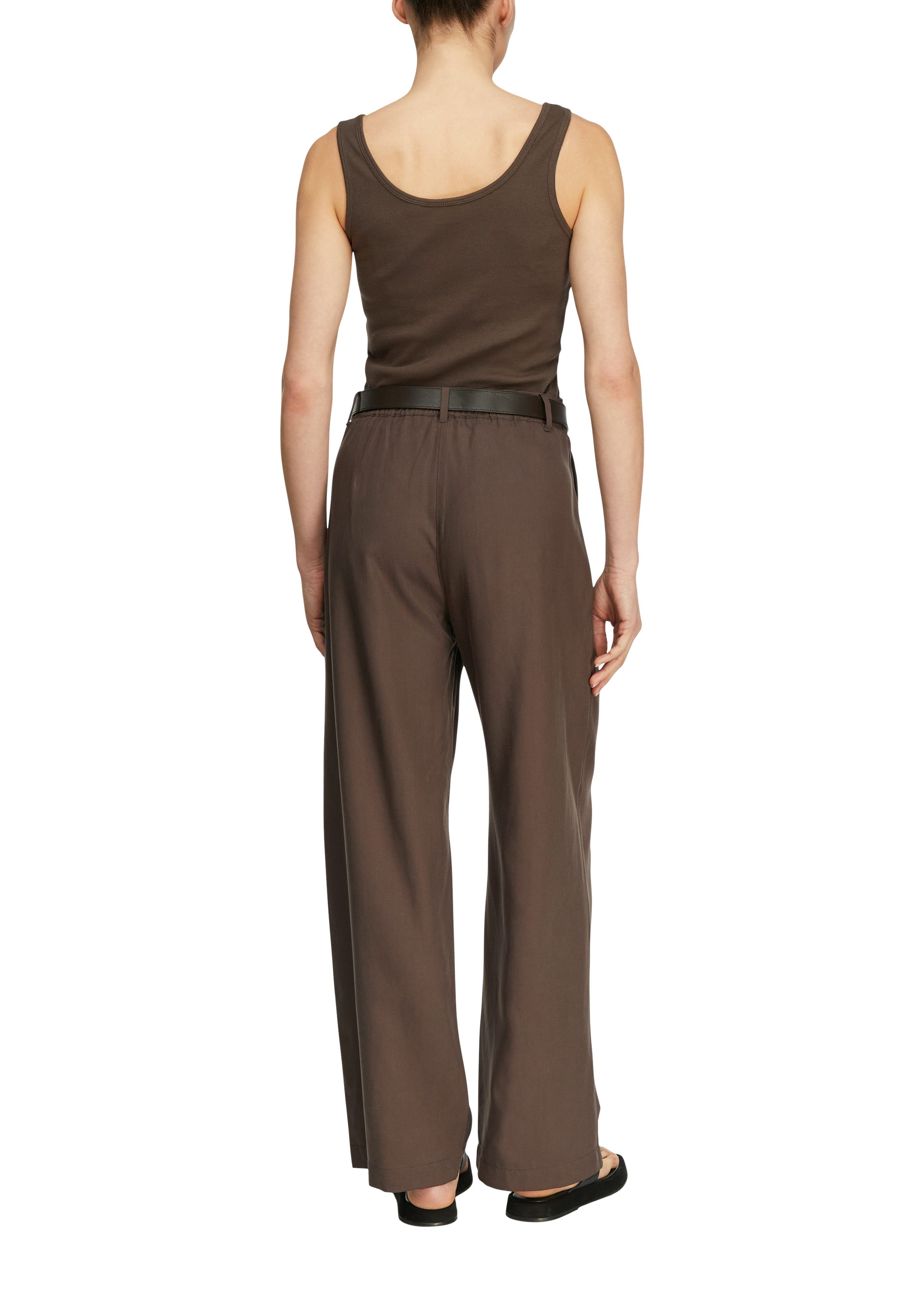comma Stoffhose mit Leinenanteil