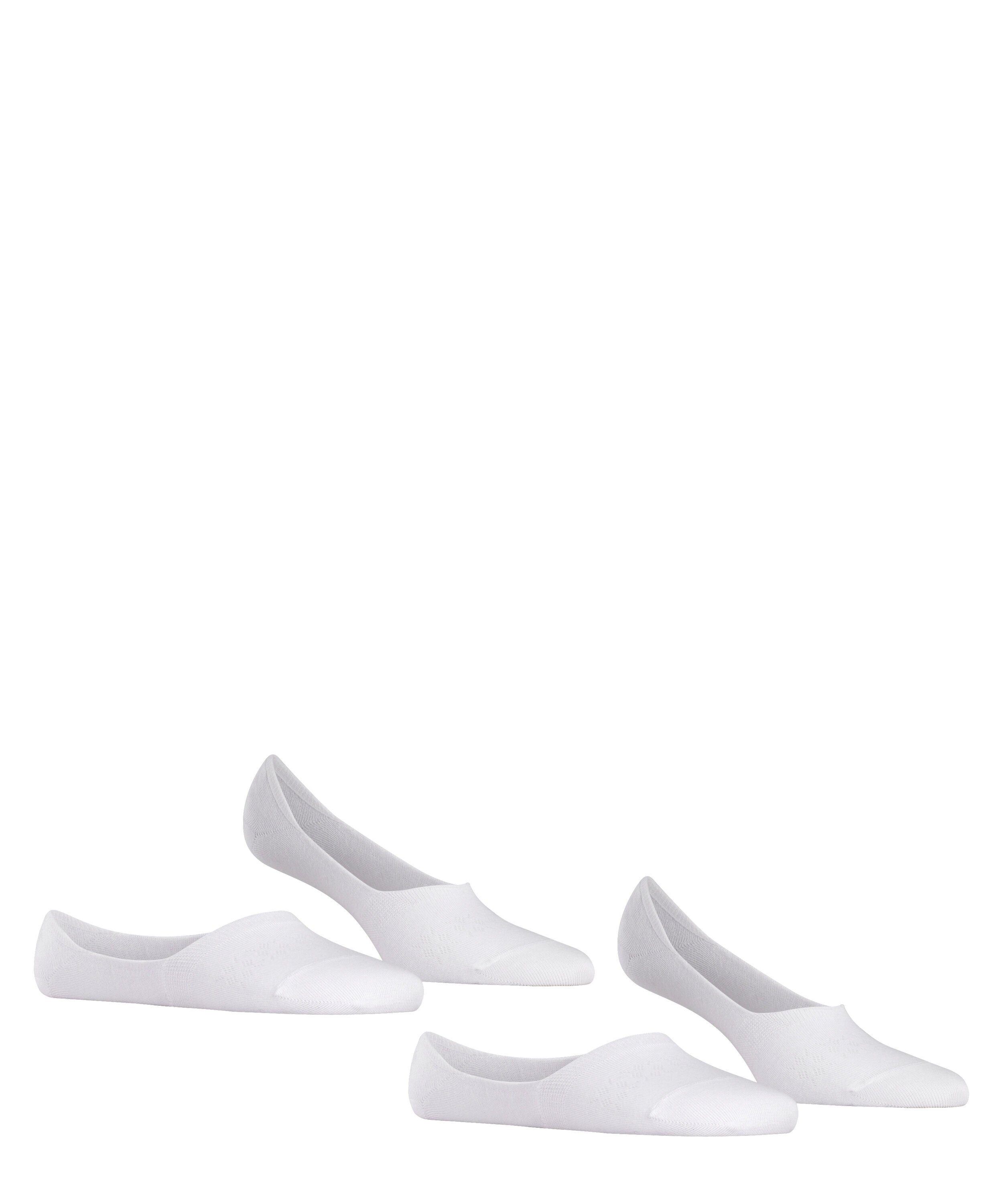 (2000) 2-Pack Burlington white mit Anti-Slip-System Füßlinge Everyday