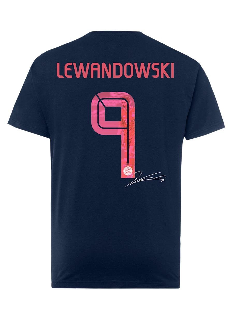 FC Bayern 9 Lewandowski München (1-tlg) T-Shirt