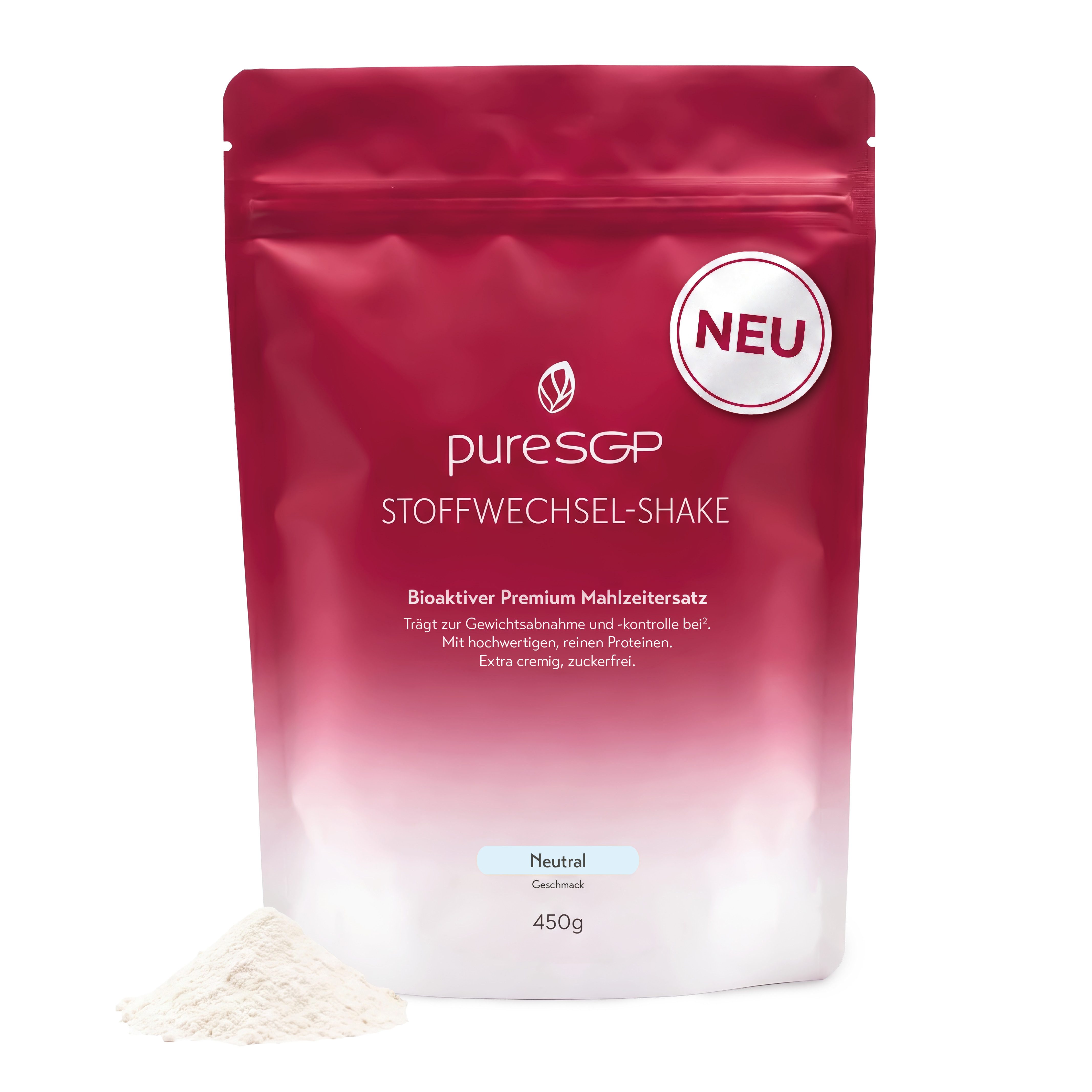 PureSGP Stoffwechsel-Shake Pulver neutral 450 g