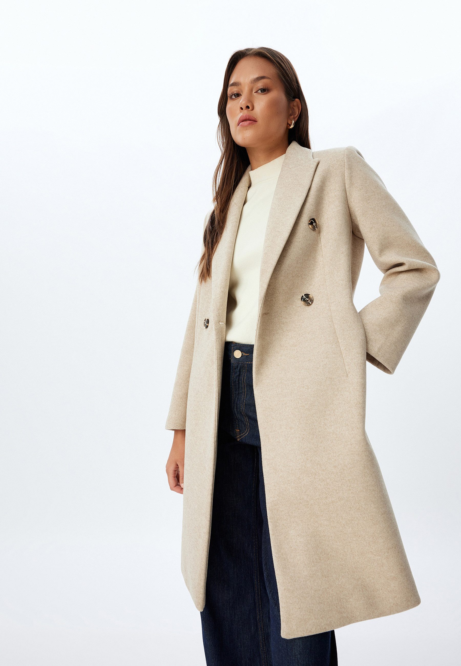Langmantel Regular Jacket Kragen