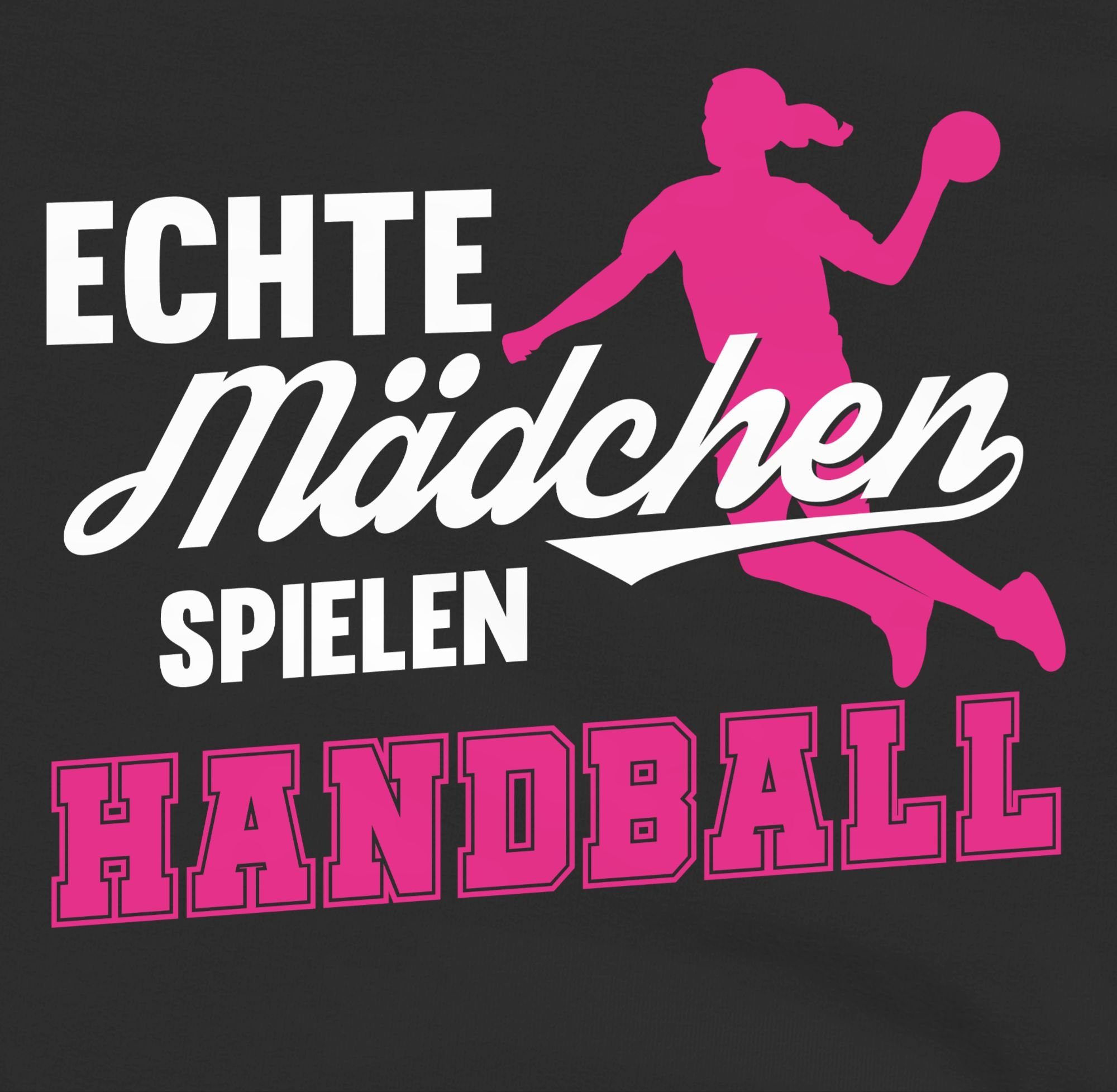Shirtracer Hoodie weiß Sport 3 / Mädchen Handball spielen Kleidung Schwarz Echte fuchsia Kinder