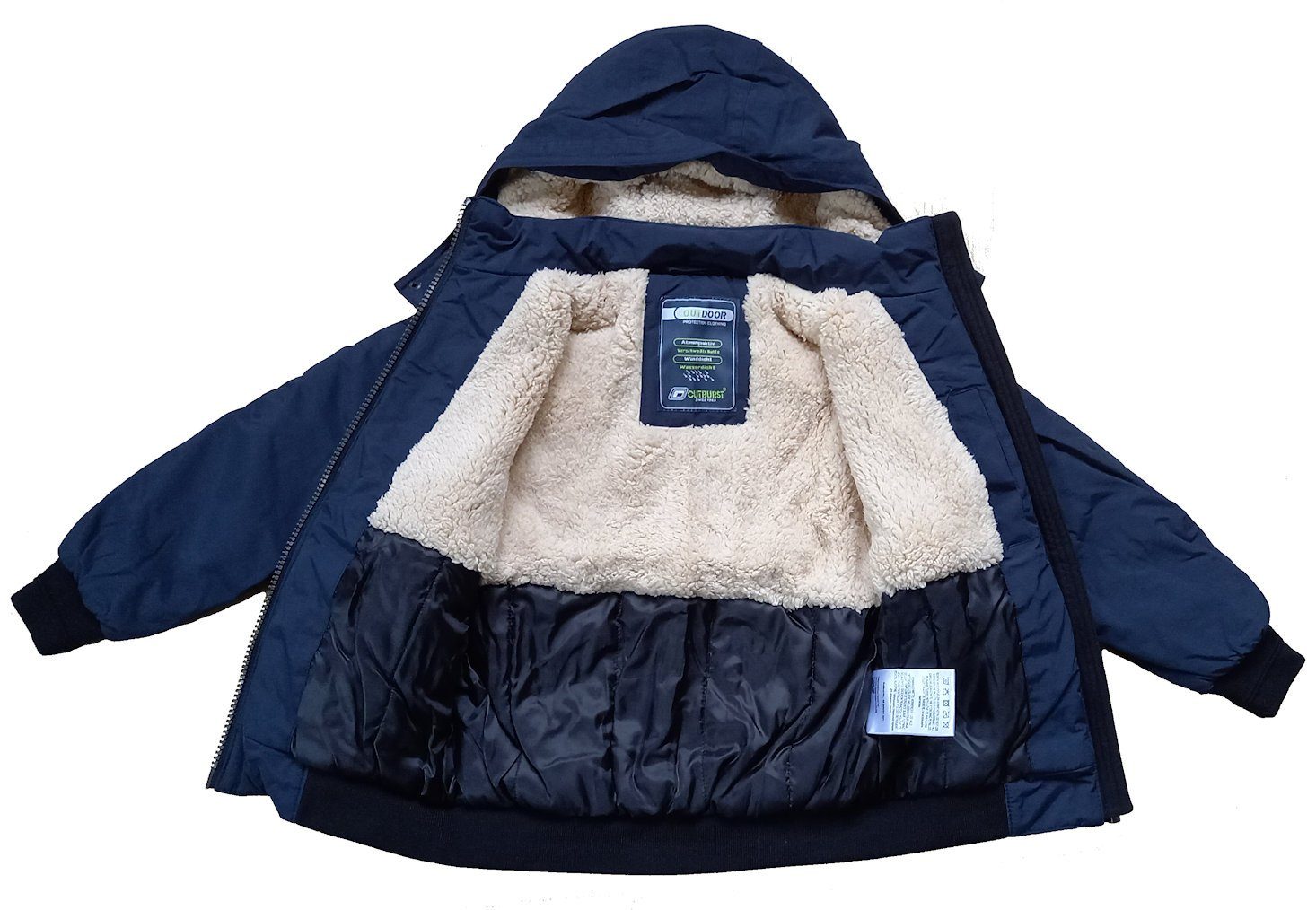 Outburst Winterjacke Outburst Jungen Blouson Funktionsjacke Winterjacke marine (1-St., kein Set)