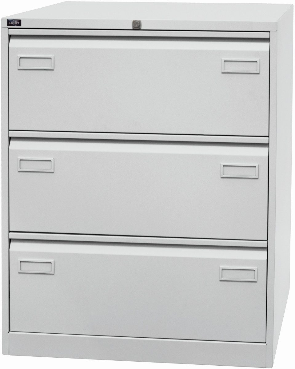 Bisley Hängeregisterschrank Hängeregistraturschrank Light 3 Schübe 2-bahnig lichtgrau