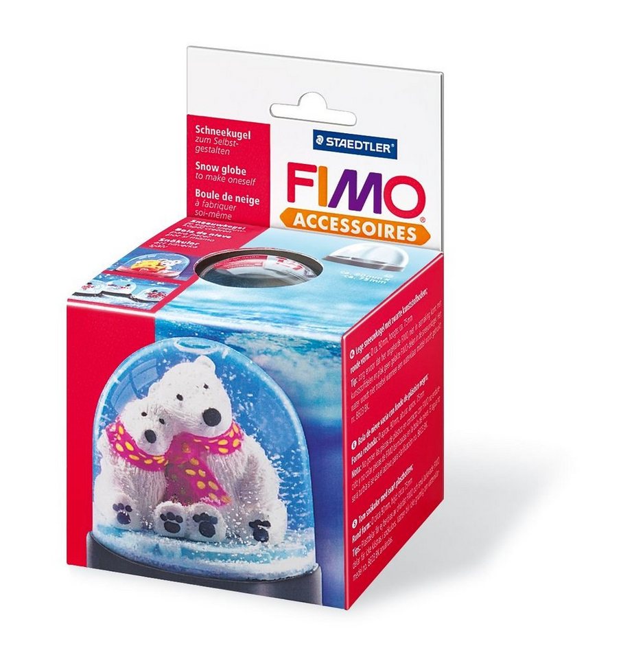 STAEDTLER Bastelnaturmaterial Fimo Schneekugel rund 90 mm