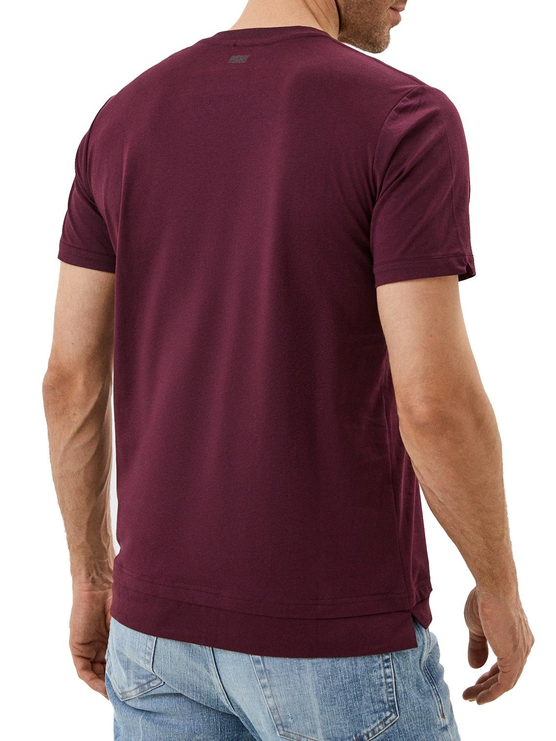 V-Shirt Diesel Shirt 62E V-Ausschnitt T-Cherubik-New Bordeaux Fit Slim -