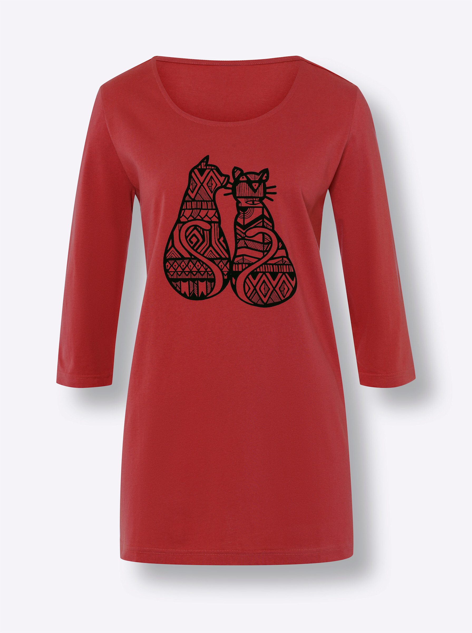 T-Shirt Longshirt 3/4-Arm