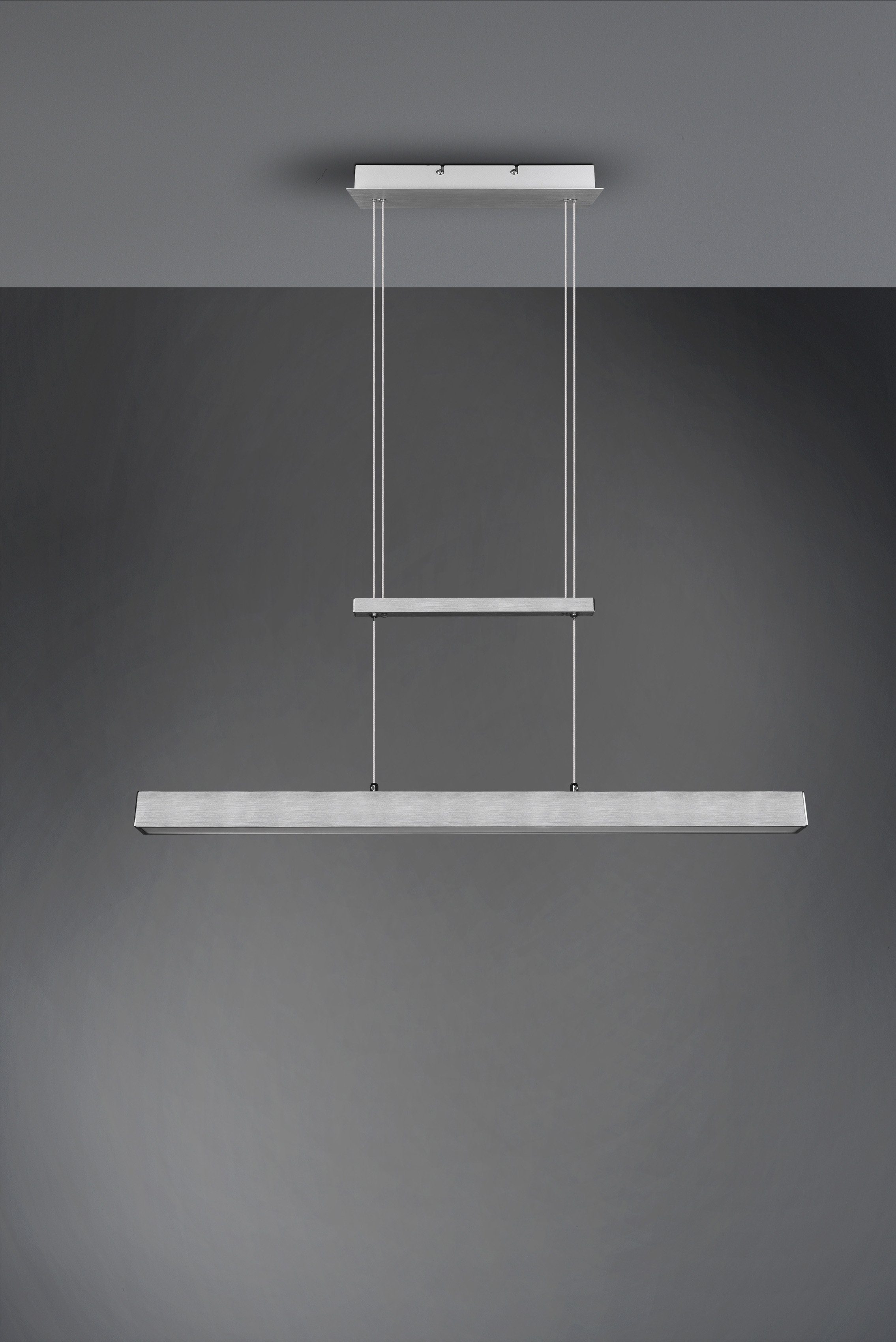 Reality Leuchten LED Pendelleuchte PAROS, mehrere Helligkeitsstufen, LED fest integriert, Warmweiß, über Wandschalter dimmbar, höhenverstellbar, up and down Beleuchtung