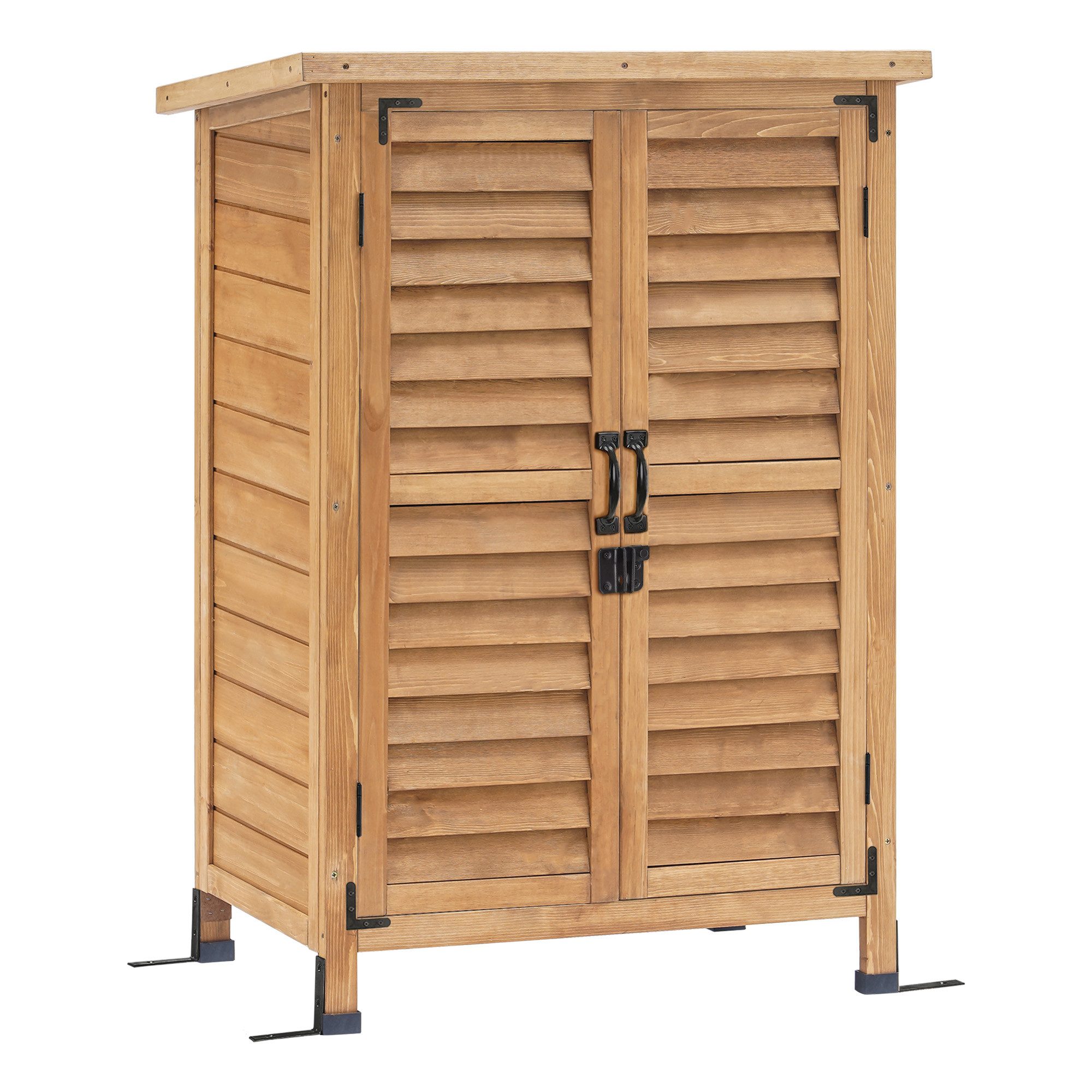 MCombo Gerätehaus MCombo Gartenschrank Geräteschuppen Werkzeugschrank 0690/0870, Outdoor-Schrank Gartenbox, aus Holz
