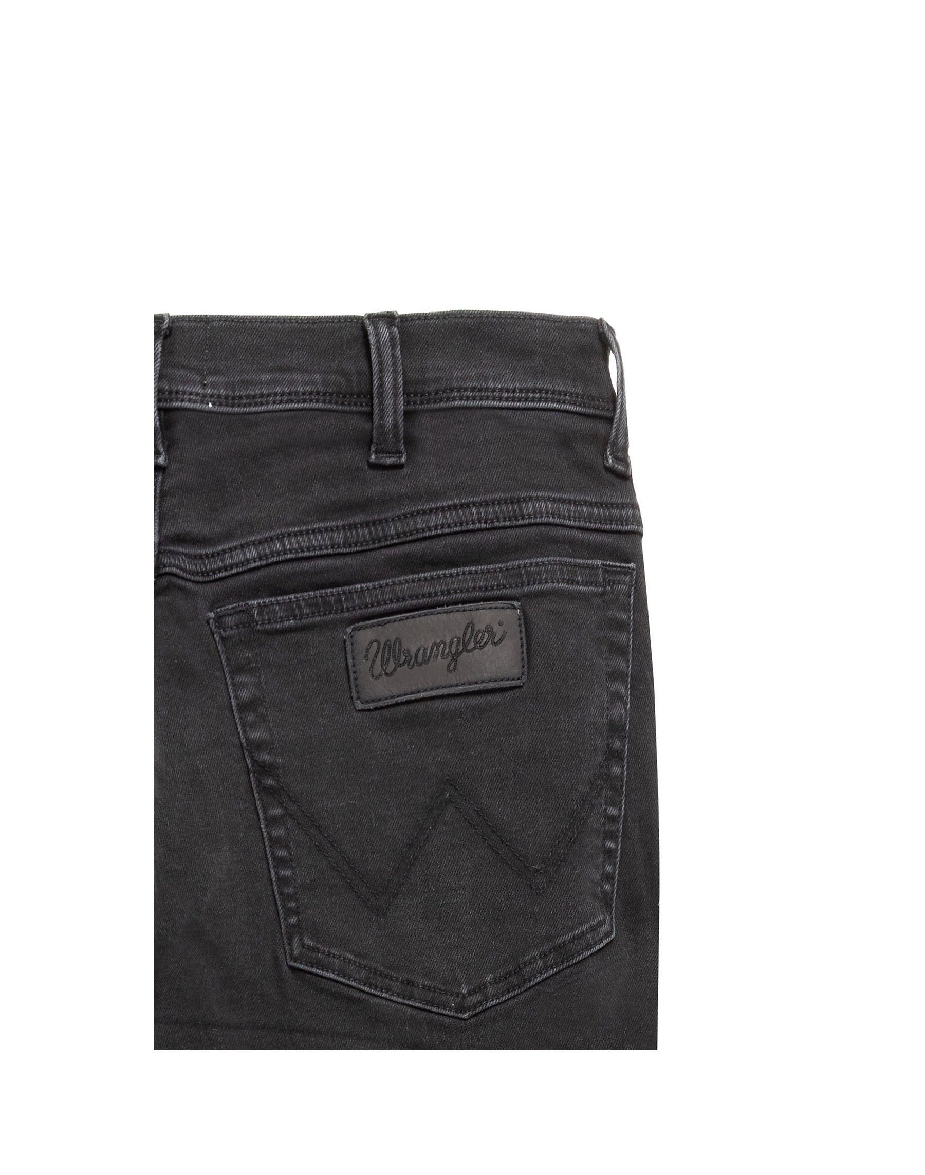 TEXAS crow WRANGLER SLIM W12SHP363 Wrangler 5-Pocket-Jeans black