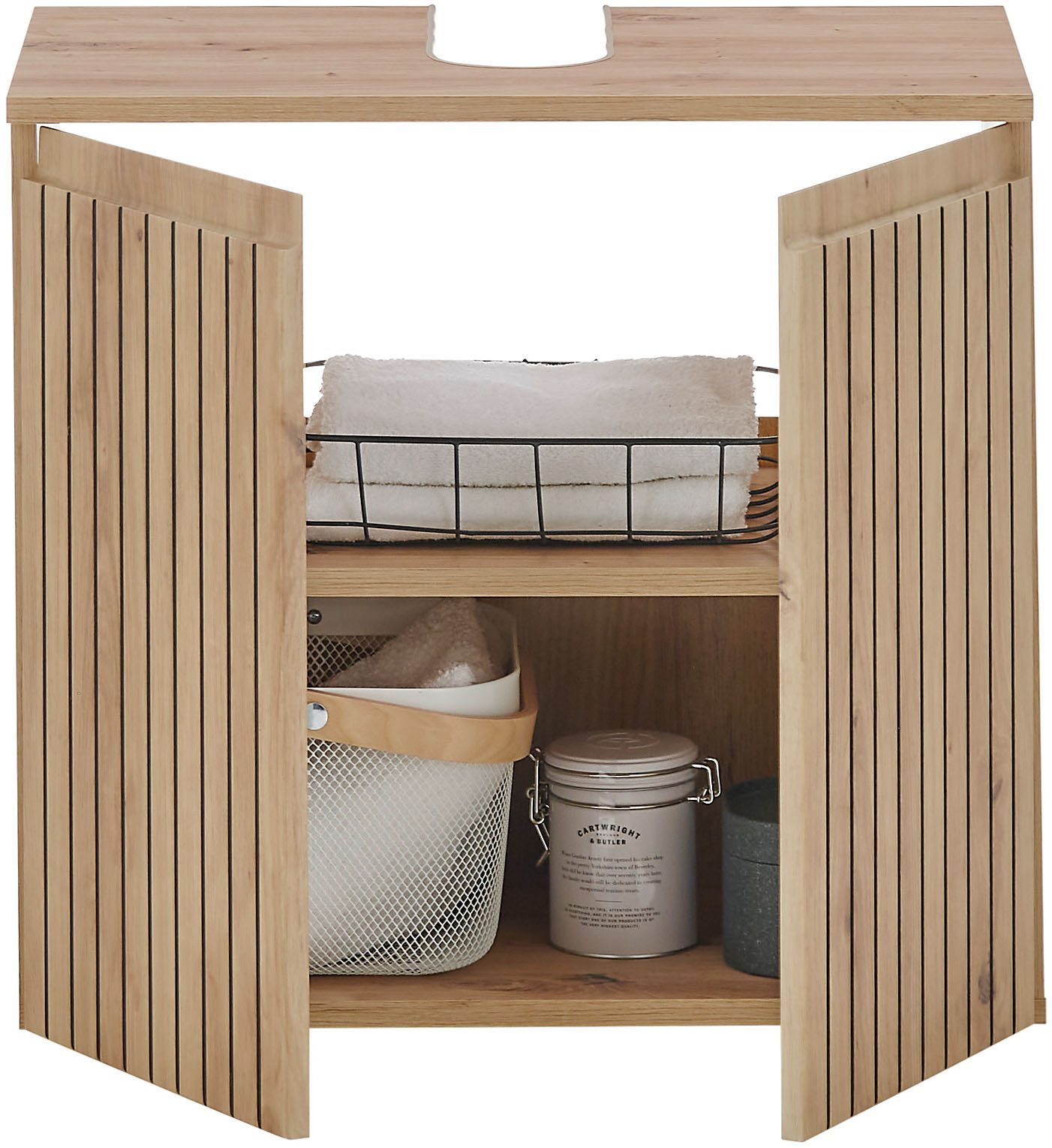 BASIC by Balculina Waschbeckenunterschrank Austin (1-St) Breite 60 cm, Türanschlag L/R wechselbar