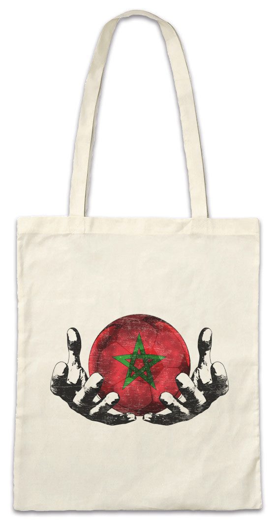 Urban Backwoods Beuteltasche Morocco Football Magic Ball Stofftasche Marokko Marokkanisch (1-tlg), Marokkanische Fahne Moroccan Fußball