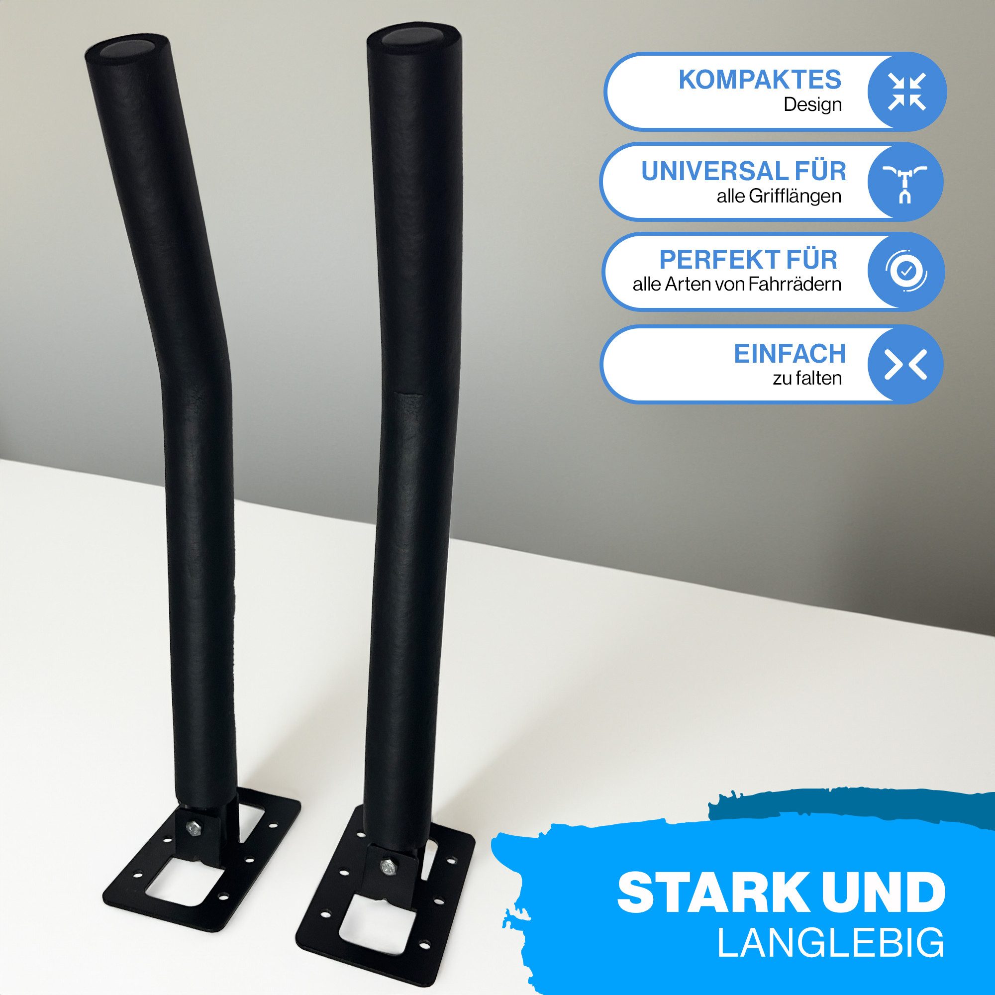 LANCO Automotive Fahrradwandhalterung Fahrrad Wand-Halterung, 25kg Traglast, schwenkbare Arme, Inkl. Dübel/Schrauben