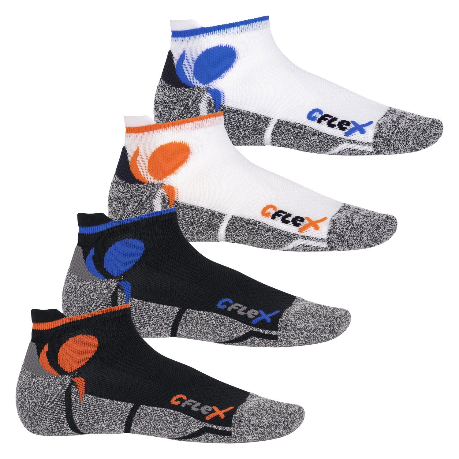 CFLEX Sportsocken Running Damen & Socken Laufsocken Sneaker All Sport Herren Paar) (4 Colours