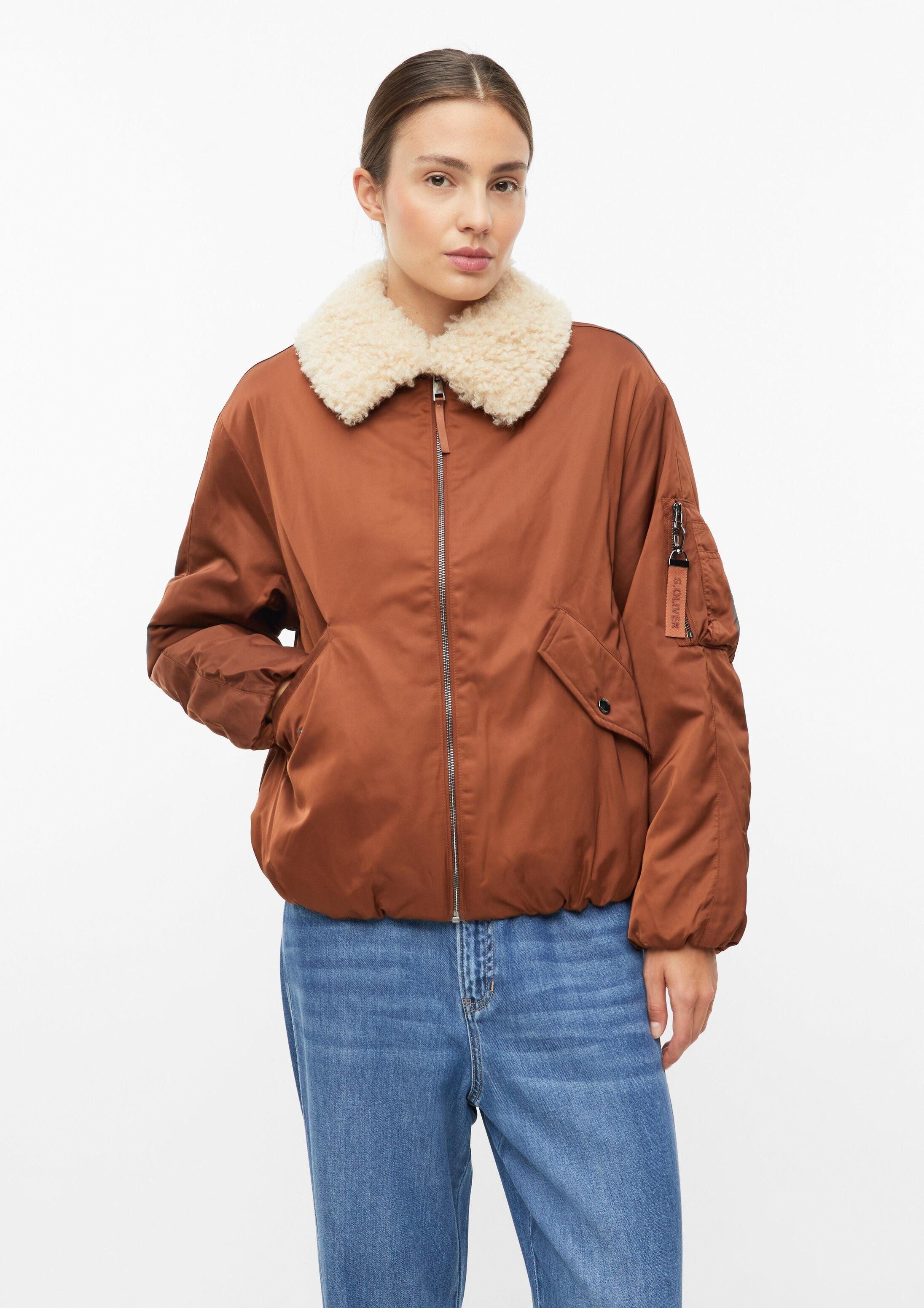 s.Oliver Funktionsjacke Outdoor-Jacke Blouson mit abnehmbarem Kragen