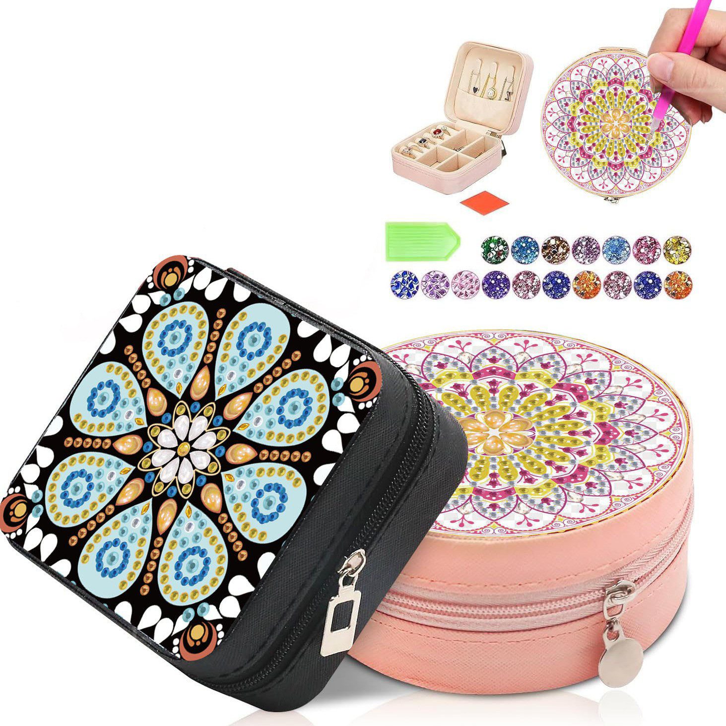 CLTYQ Gemälde Bastelset Kinder Geschenkideen Spielzeug Diamant Painting 2er-Packung, ab 6-16 Jahre Teenager Bastelset Kinder Geburtstag Geschenk Erwachsene