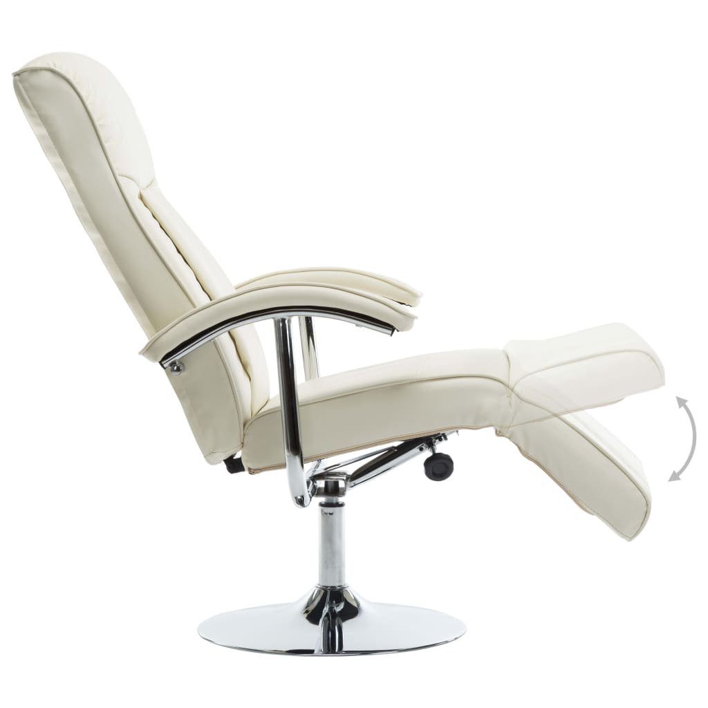 furnicato Sessel TV-Creme Kunstleder