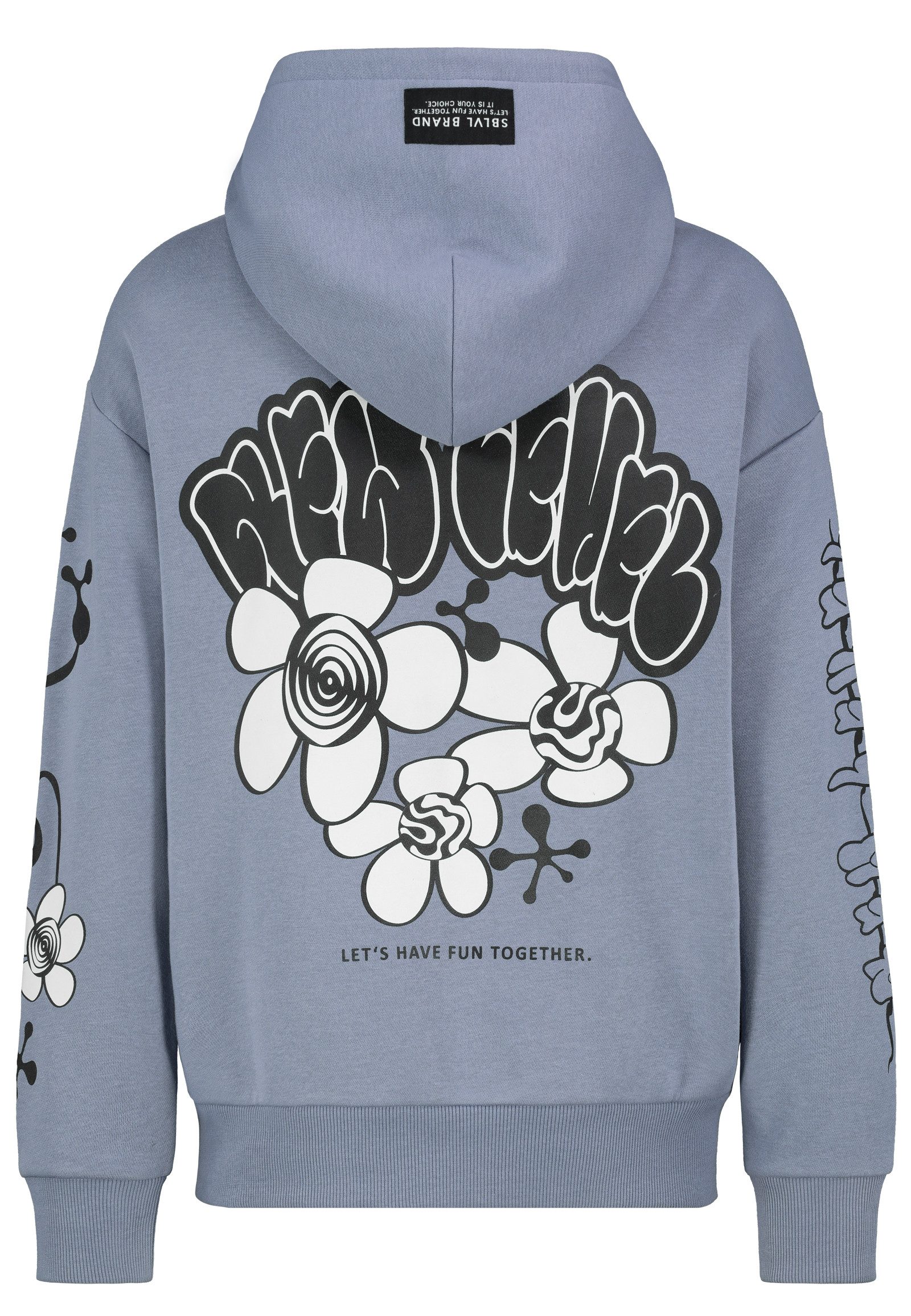 SUBLEVEL Kapuzenpullover Sweathoodie mit Ärmelprint Sweater, günstig online kaufen