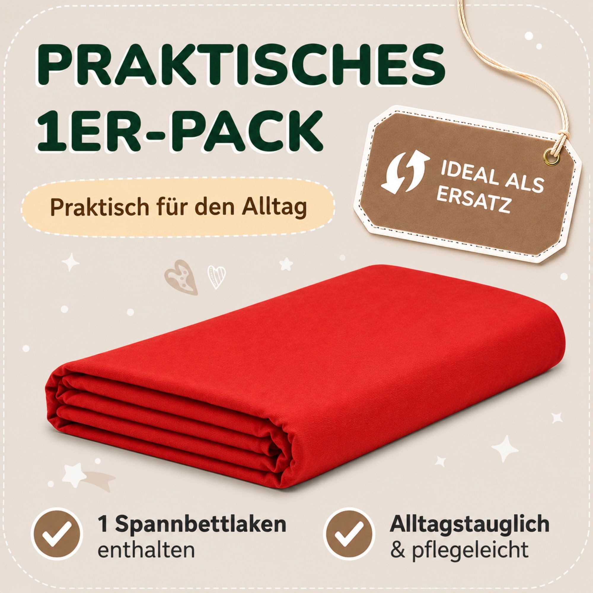 leevitex® Spannbettlaken in verschiedenen Größen und Farben, Jersey aus 100% Baumwolle, Jersey, Gummizug: rundum, (1 Stück), für Kinder- & Standardmatratzen, OE – Bild 5 von 5